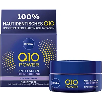 Image de Nivea Q10 Power ANTI Wrinkle Sensitive Night CARE Soin de nuit, Taille: 50 ml,