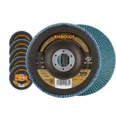 Image de Disque segmenté Rhodius 210484 LSZ F3 Diamètre 125 mm Ø de perçage 22.23 Acier inoxydable