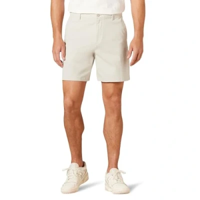 Image de Amazon Essentials Short Chino Confortable en Tissu Extensible, Entrejambe 18 cm, Coupe Classique Homme, Gris Pierre, 31W