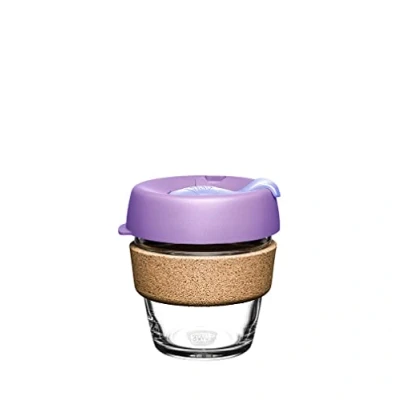 Image de KeepCup Tasse à café réutilisable en verre trempé et liège naturel, XS 177 ml, clair de lune