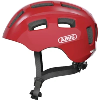 Image de ABUS Casque de vélo Youn I 2.0 avec lumière pour enfants, adolescents et jeunes adultes filles garçons Rouge, taille S