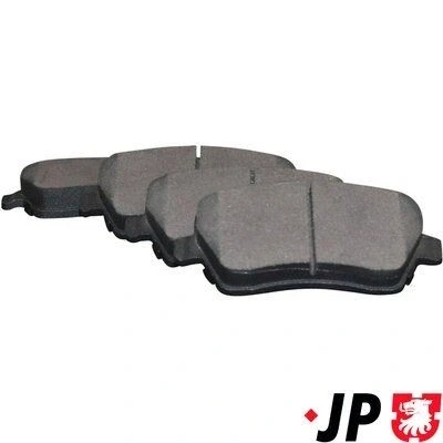Image de JP GROUP 4363601910 Jeu de plaquettes frein Essieu avant contact signal d&#039;usure exclu RENAULT: Clio 3, 4, Megane DACIA: Duster SUV