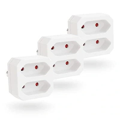 Image de greate 3X multiprise Electrique avec Max 1100W Prise Multi Double Prises électriques