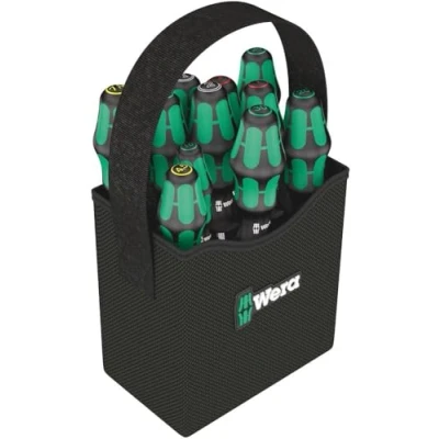 Image de Wera 05004313001 2go 300, 11 pièces, Noir/vert Taille Unique