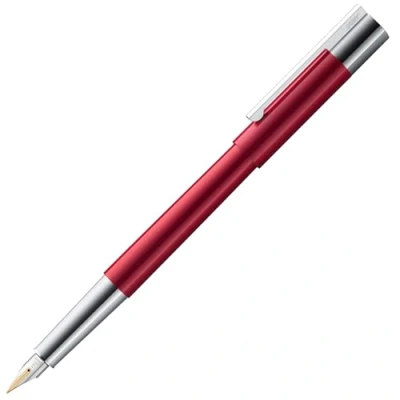 Image de Lamy scala pianored Stylo Plume puriste dans un boîtier robuste en métal massif et finition laquée 14 carats dorée largeur de trait EF avec cartouche d&#039;encre T 10 bleue Pour droitier