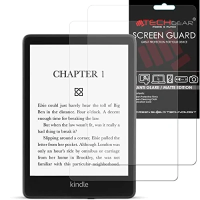 Image de TECHGEAR [2 Pack Film de Protection Écran Anti Reflet Mat Compatible avec Amazon Kindle Paperwhite 5 / Signature/Paperwhite Kids 6,8 Pouces (2021 11ème Génération)