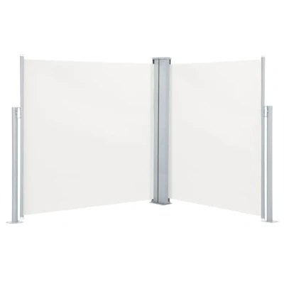 Image de vidaXL Auvent Latéral Rétractable Pare Brise de Balcon Soleil Jardin Vue Terrasse Extérieur Patio Arrière Cour Crème 140x600 cm