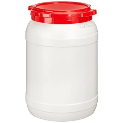Image de Neolab 3 1083 Open head tambour en polyéthylène à haute densité avec couvercle visser 20 l