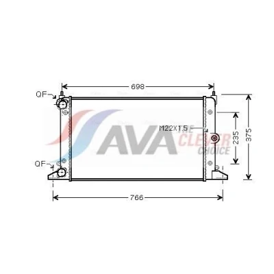 Image de Radiateur, refroidissement du moteur AVA QUALITY COOLING VNA2188