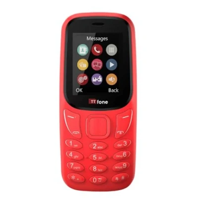 Image de TTfone TT170 Téléphone Mobile Débloqué à Fonctions Simples avec Écran de 1,8 Pouces (Red)