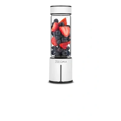 Image de ZEEGMA VITAMINE GO PLUS mixeur portable 450 ml pour smoothie et shake protéiné 300 W avec batterie USB 5000 mAh 25 utilisations par charge Mini personnel léger (Black)