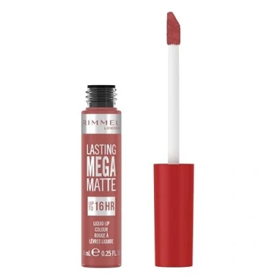 Image de Rimmel London Lasting Mega Matte Rouge à lèvres liquide, longue tenue, hydratant, formule vegan 200 Pink Blink, 7,4 ml
