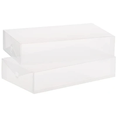 Image de Whitmor 636226914 Clear Vue Collection Boîte à Chaussures pour Femme, Lot de 4, Boot Boxes Set of 2, Ensemble 2