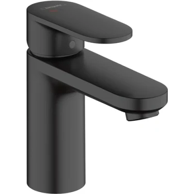 Image de hansgrohe Mitigeur de lavabo Vernis Blend, hauteur sous bec 100mm, économie d&#039;énergie (CoolStart), d&#039;eau (EcoSmart), robinet avec tirette et vidage, noir mat, 71585670