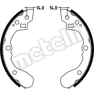 Image de Jeu de mâchoires frein à disque METELLI 53 0217
