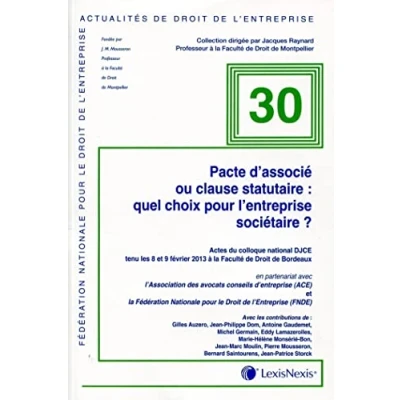 Image de pacte d associe ou clause statutaire : quels choix pour l entreprise societaire ?