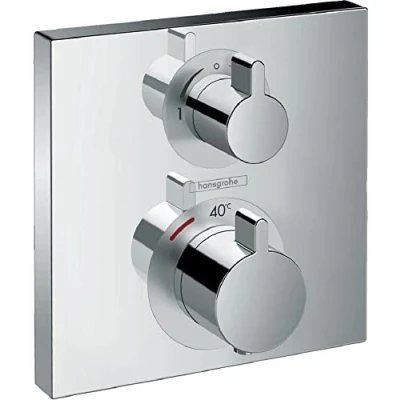Image de hansgrohe Thermostat Ecostat Square mitigeur de douche 2 fonctions Chromé
