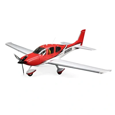 Image de E flite Cirrus SR22T Red 1.5m BNF Basic EFL15950 Airplane