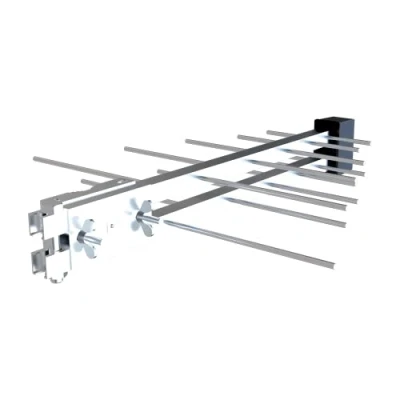 Image de STRONG Antenne TV extérieure amplifiée 18dB Réception TNT HD/UHD Filtre 4G/5G UHF 470 790 Montage Rapide Compact Câble 20m