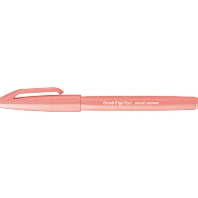 Image de Pentel SES15C F2X Lot de 10 stylos à pointe pinceau Orange corail