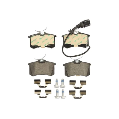 Image de FERODO PREMIER ECO FRICTION FDB1645 Jeu de plaquettes frein contact signal d&#039;usure inclus avec vis d&#039;étrier accessoires