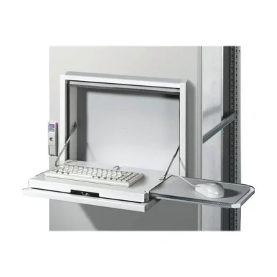 Image de Rittal Fold out tray Tiroir pour clavier souris RAL 7035 8U 19&quot;