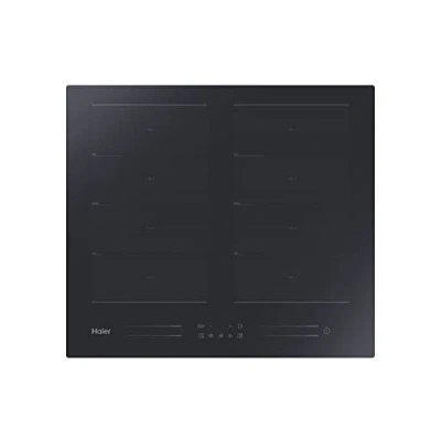 Image de Haier Series 6 HA2MTSJ68MC Plaque à induction Flex, 8 zones de cuisson, 60 cm, panneau commande tactile multislider, Wi Fi, 9 niveaux, minuteur, technologie VaryCook, 7,2 kW, verre noir