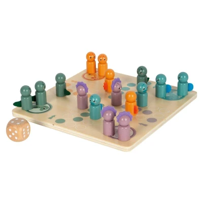 Image de small foot Ludo « Dino », jeu de société en bois certifié FSC® 100 %, à partir 4 ans, 12619