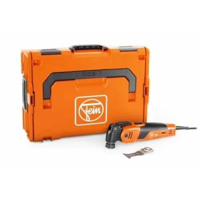 Image de FEIN Multimaster MM 700 Max Basic, Outil multifonction avec lame bimétallique pour bois, métal et plastique, Moteur 450 W, Système anti vibration, Connexion StarlockMax, de serrage rapide