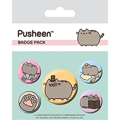 Image de Pyramid International Pusheen Fancy Lot de badges, Multicolore, 10 x 12.5 cm BP80623 Multi Color 12.5cm