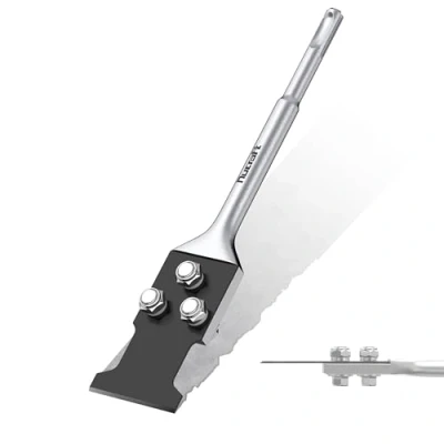 Image de Nucraft Burin à spatule SDS Plus, carrelage, 170 x 50mm, pour enlever l&#039;adhésif carrelage et sol, moquette, linoléum, contreplaqué, surface murale, plus