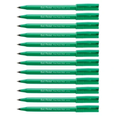Image de Pentel Roller encre Ball R50A Recycology Noir à l&#039;unité