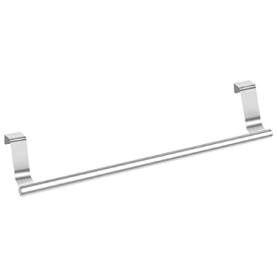 Image de 36.5cm Porte Serviettes, Torchons sans Perçage en Acier Inoxydable, Barre Serviettes à Suspendre Cuisine Accroche Torchon, Support de Torchon pour Placard Salle Bain, Argent