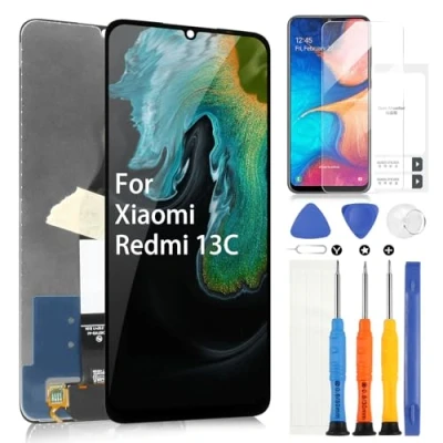Image de Écran LCD pour Xiaomi Redmi 13C 6.74&quot;, Remplacement D&#039;écran Display Numériseur 23100RN82L 23106RN0DA 23108RN04Y 2311DRN14I Tactile Panneau Assemblée Tools