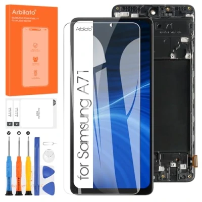 Image de Arbilato LCD Écran pour Samsung Galaxy A71 Remplacement Tactile Numériseur SM A715F A715F/DS Assemblée Kit de Réparation (avec Cadre)