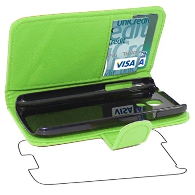 Image de ebestStar Coque Compatible avec Samsung S4 Mini Galaxy GT i9190, i9192, i9195 Etui PU Cuir Housse Portefeuille Porte Cartes Support Stand, Vert [Appareil: 124.6 x 61.3 8.9mm, 4.3&#039;&#039;]