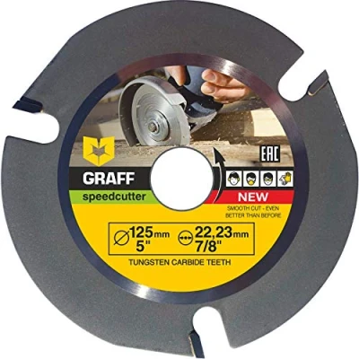 Image de GRAFF Speedcutter Disque Bois Meuleuse 125 mm a Tronconner le à Sculpter pour d&#039;Angle