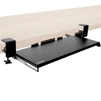 Image de Duronic DKTPX1 Support coulissant pour clavier et souris d&#039;ordinateur / ordinateur portable documents Permet d&#039;ajouter un