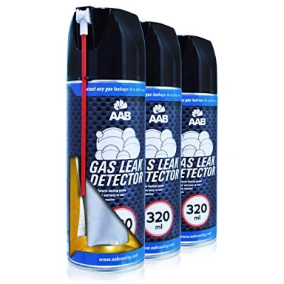 Image de AABCOOLING Gas Leak Detector 320ml 3 Pièces Spray Détecteur de Fuite Gaz, Detecteur Detecteur, d&#039;air, Fuites