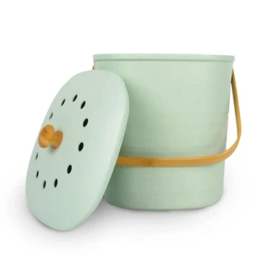 Image de BIRAMBEAU Seau A COMPOST 6 litres, Couleur Vert