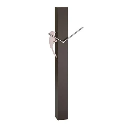 Image de TFA Dostmann Picus 60.3062.08 Pendule analogique Mouvement à Quartz Oiseau Or Rose Marron foncé (l) 246 x 75 (H) 653 mm