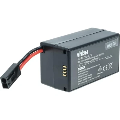 Image de Batterie Li Polymer 2500mAh (11.1V) pour Drone Parrot AR 1.0/2.0/2.0HD VHBW Remplace PF070056