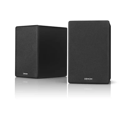 Image de Denon SCN10 Haut parleurs HiFi bidirectionnels pour système audio TV, 2 x 65 W, compatibles avec récepteurs et amplificateurs, design élégant Noir SCN10BKEM