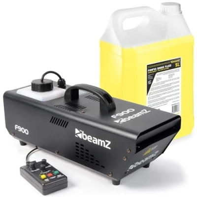 Image de BeamZ F900 Fazer Machine à Fumée 900W avec 5 Litres de Liquide Idéal pour Animer vos Soirées
