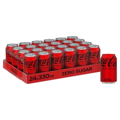 Image de Coca Cola Zero Sugar 24 boîtes de 330 ml