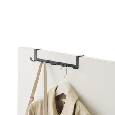 Image de Yamazaki 7650 SMART Rack au dessus de la porte large, noir, Acier, minimaliste, 30 x 7 6 c m