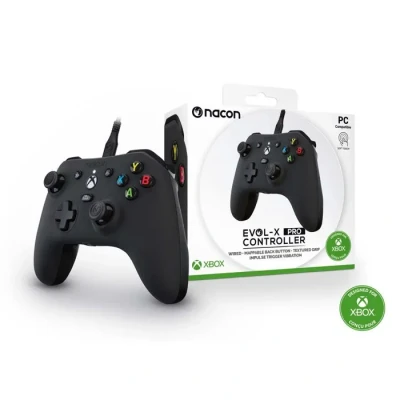Image de Nacon Manette filaire EVOL X noirepour Xbox Series X/S, compatible PC avec un câble détachable de 3 mètres
