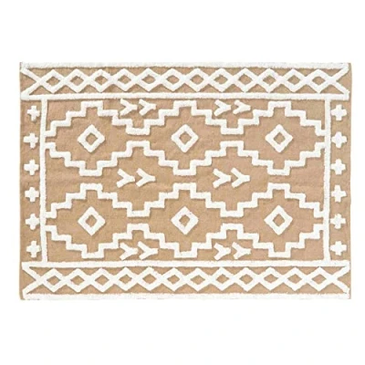Image de douceur d&#039;intérieur, Tapis Rectangle (120 x 170 cm) Medine, Jute Uni et Coton