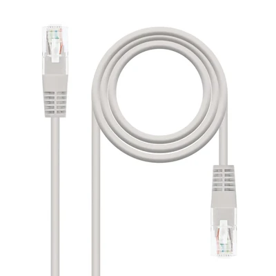 Image de Nanocable Câble Réseau Patch Cord RJ45 LSZH Cat.6 UTP AWG24 1m Couleur Gris Neuf