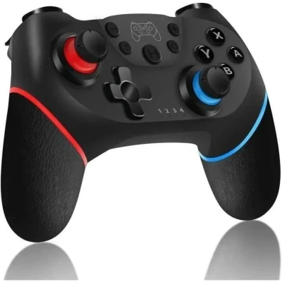 Image de Manette sans fil pour Nintendo Switch, Bluetooth Switch Pro, controller avec Batterie Rechargeable Turbo 6 Axis